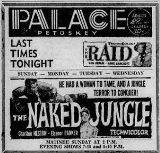Palace Theater - 28 Aug 1954 Ad